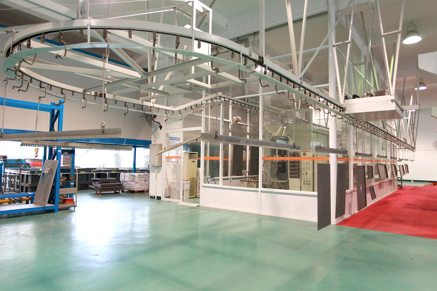 英国依路达公司Contour静电粉末自动喷涂生产线